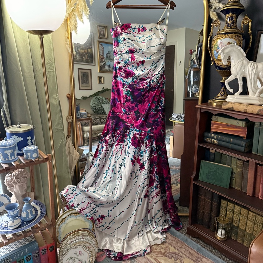 Cache Pink and White Floral Maxi Dress - Picture 2 of 16
